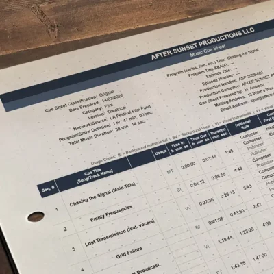 BLOG007 Cue Sheet Featured